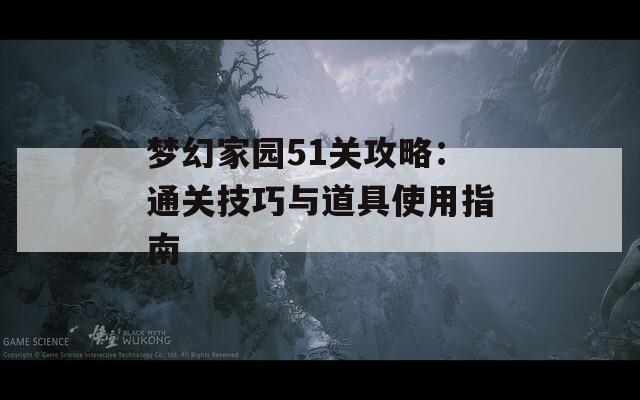 梦幻家园51关攻略：通关技巧与道具使用指南