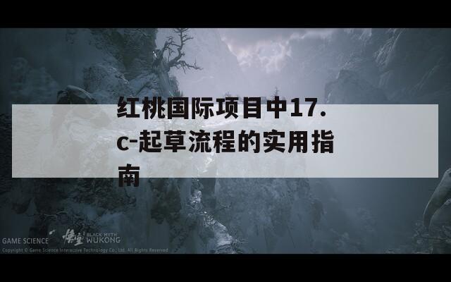 红桃国际项目中17.c-起草流程的实用指南