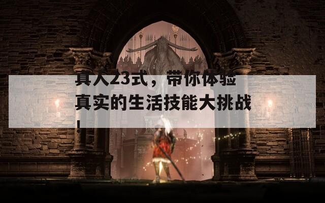 真人23式，带你体验真实的生活技能大挑战！