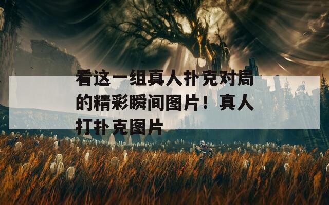 看这一组真人扑克对局的精彩瞬间图片！真人打扑克图片