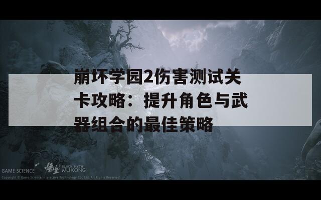 崩坏学园2伤害测试关卡攻略：提升角色与武器组合的最佳策略
