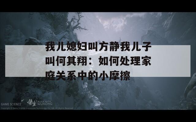 我儿媳妇叫方静我儿子叫何其翔：如何处理家庭关系中的小摩擦