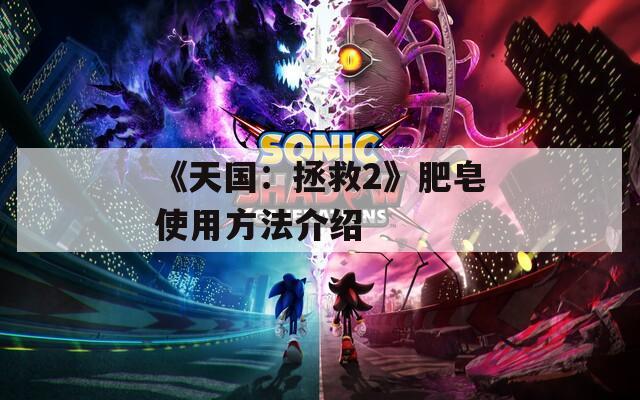 《天国：拯救2》肥皂使用方法介绍