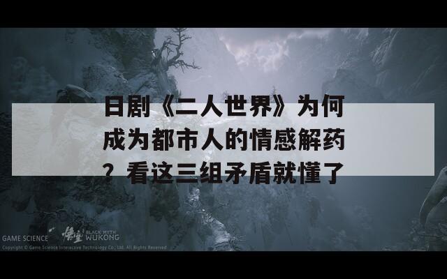 日剧《二人世界》为何成为都市人的情感解药？看这三组矛盾就懂了