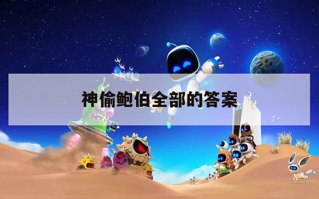 神偷鲍伯全部的答案