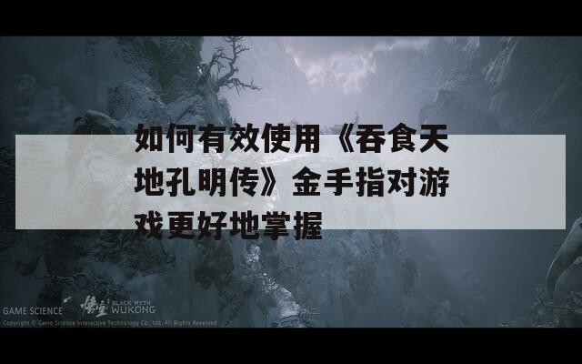 如何有效使用《吞食天地孔明传》金手指对游戏更好地掌握