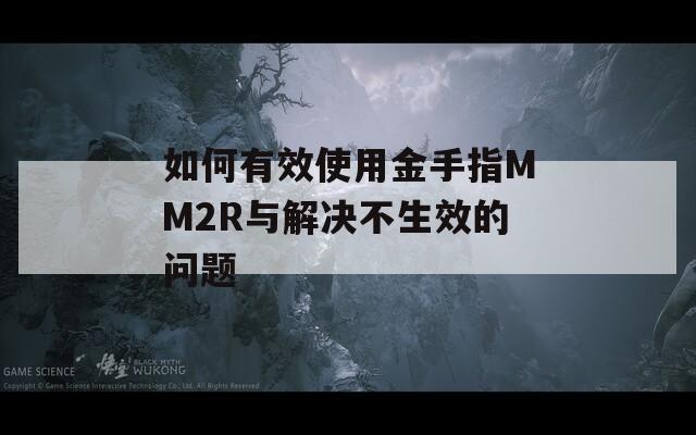 如何有效使用金手指MM2R与解决不生效的问题