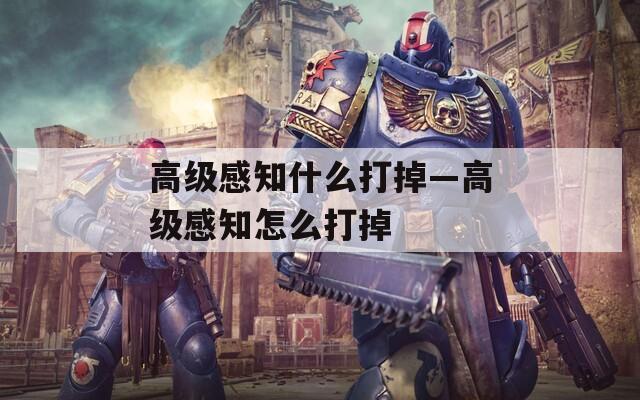 高级感知什么打掉—高级感知怎么打掉