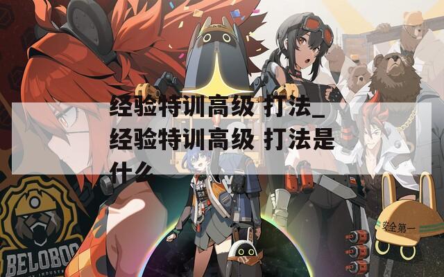 经验特训高级 打法_经验特训高级 打法是什么